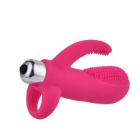 Kissing Fish Medical Silicone Ring G Spot Vibrator Sex Toy Brush Massager Clitoris Vibrator Bullet