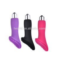 Finger battery power Vagina vibrator hair brush sex toy